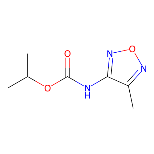 Propan-2-yl (4-methyl-1,2,5-oxadiazol-3-yl)carbamate structure