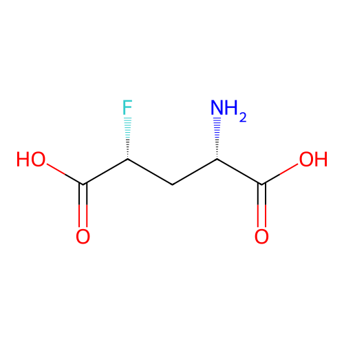 (2S,4R)-2-amino-4-fluoropentanedioic acid structure