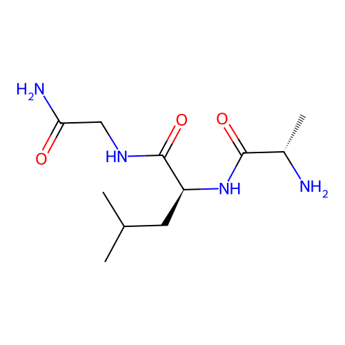 Glycinamide, L-alanyl-L-leucyl- structure