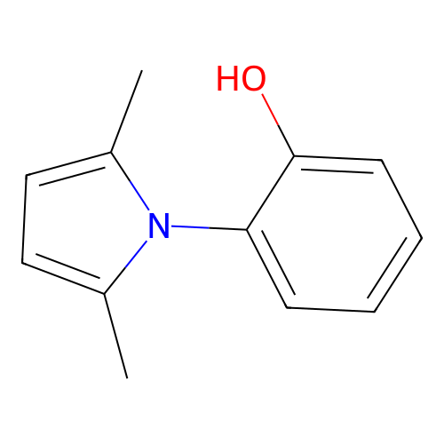 2-(2,5-dimethyl-1H-pyrrol-1-yl)phenol structure