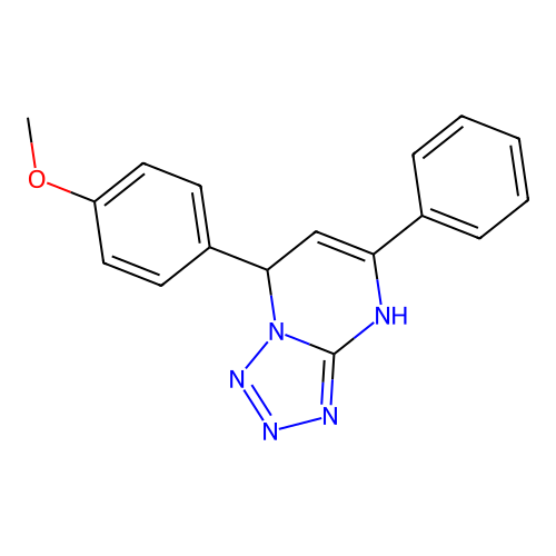 7-(4-Methoxyphenyl)-5-phenyl-1,7-dihydrotetrazolo[1,5-a]pyrimidine structure