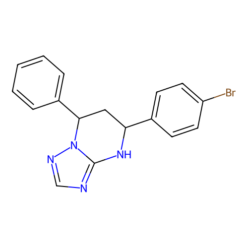 5-(4-Bromophenyl)-7-phenyl-4,5,6,7-tetrahydro[1,2,4]triazolo[1,5-a]pyrimidine structure