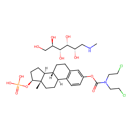 Estramustine phosphate meglumine structure
