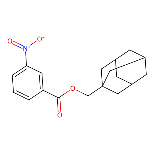 1-Adamantylmethyl 3-nitrobenzoate structure