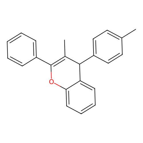 3-methyl-4-(4-methylphenyl)-2-phenyl-4H-chromene structure