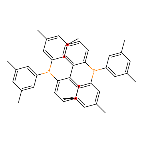 2,2'-Bis[bis(3,5-dimethylphenyl)phosphino]-1,1'-biphenyl structure