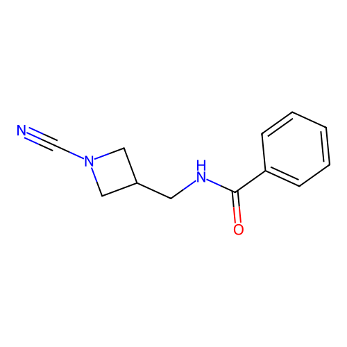 N-(1-Cyano-azetidin-3-ylmethyl)-benzamide structure