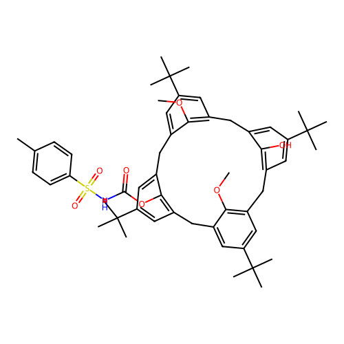 25,27-DIMETHOXY-26-(N-TOSYL)CARBAMOYLOXY-P-TERT-BUTYLCALIX[4!ARENE, 95 structure