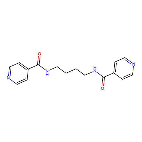 N,N'-butane-1,4-diyldipyridine-4-carboxamide structure