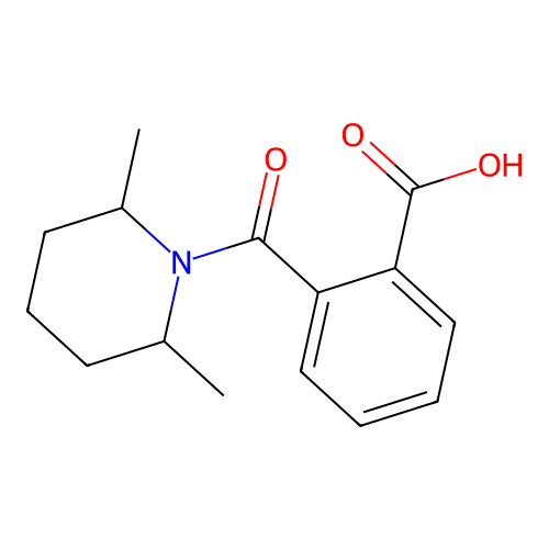 2-(2,6-Dimethylpiperidine-1-carbonyl)benzoic acid structure