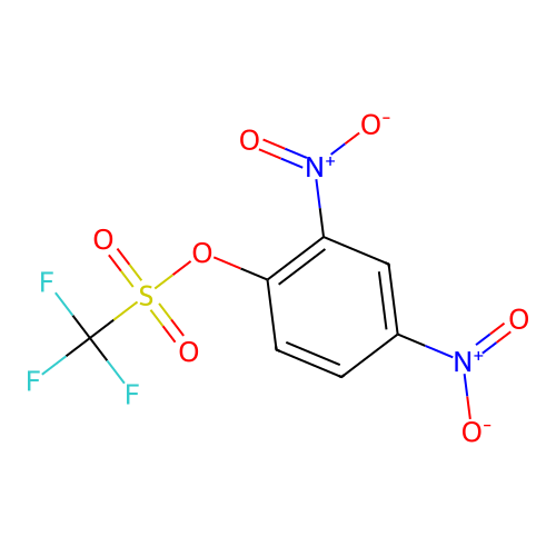 Trifluoromethanesulfonic acid 2,4-dinitrophenyl ester structure