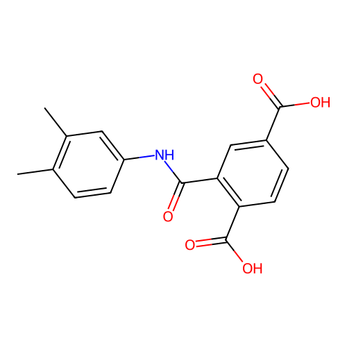 2-((3,4-Dimethylphenyl)carbamoyl)terephthalic acid structure