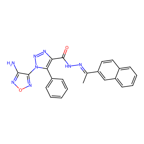 C23H18N8O2 structure