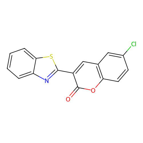 3-(1,3-benzothiazol-2-yl)-6-chloro-2H-chromen-2-one structure
