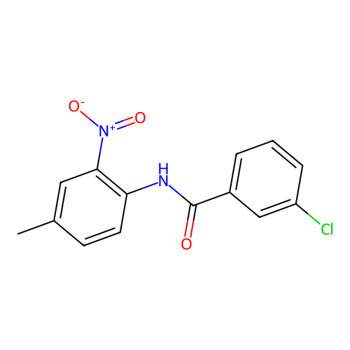 3-chloro-N-(4-methyl-2-nitrophenyl)benzamide structure
