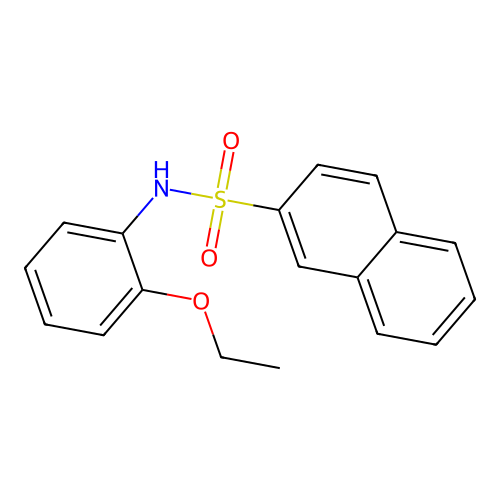 N-(2-ethoxyphenyl)naphthalene-2-sulfonamide structure