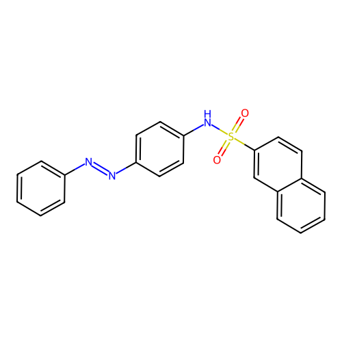 (2-Naphthylsulfonyl)[4-(phenyldiazenyl)phenyl]amine structure