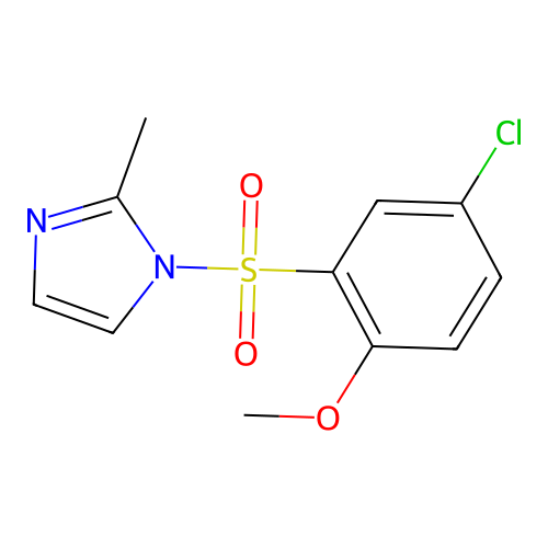 1-(5-Chloro-2-methoxyphenyl)sulfonyl-2-methylimidazole structure