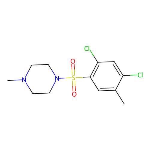 1-(2,4-Dichloro-5-methylphenyl)sulfonyl-4-methylpiperazine structure