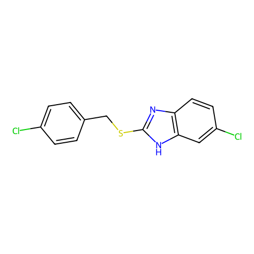 5-Chloro-2-[(4-chlorobenzyl)sulfanyl]-1H-benzimidazole structure