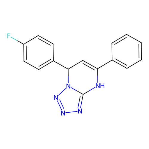 7-(4-Fluorophenyl)-5-phenyl-4,7-dihydrotetrazolo[1,5-a]pyrimidine structure