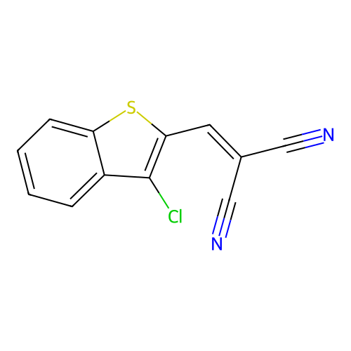 [(3-Chloro-1-benzothiophen-2-yl)methylidene]propanedinitrile structure