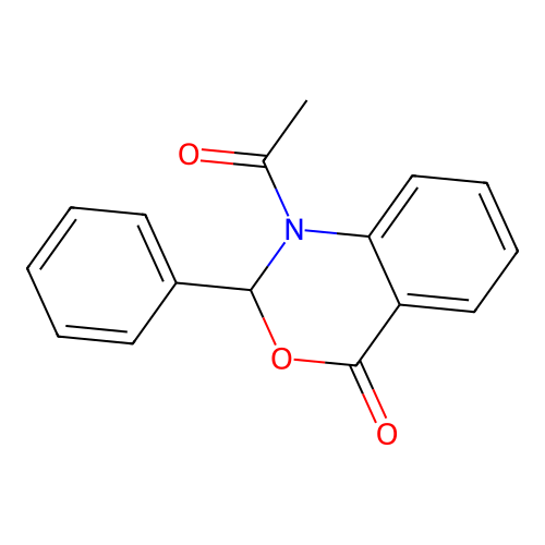 1-acetyl-2-phenyl-1H-benzo[d][1,3]oxazin-4(2H)-one structure