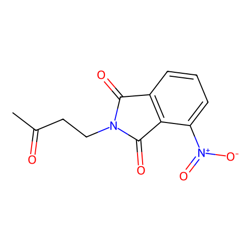 4-Nitro-2-(3-oxobutyl)isoindole-1,3-dione structure