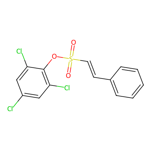 2,4,6-Trichlorophenyl 2-phenylethenesulfonate structure