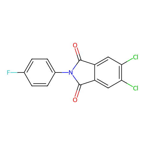 5,6-Dichloro-2-(4-fluorophenyl)isoindole-1,3-dione structure