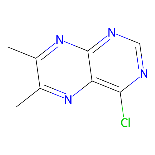 4-Chloro-6,7-dimethylpteridine structure