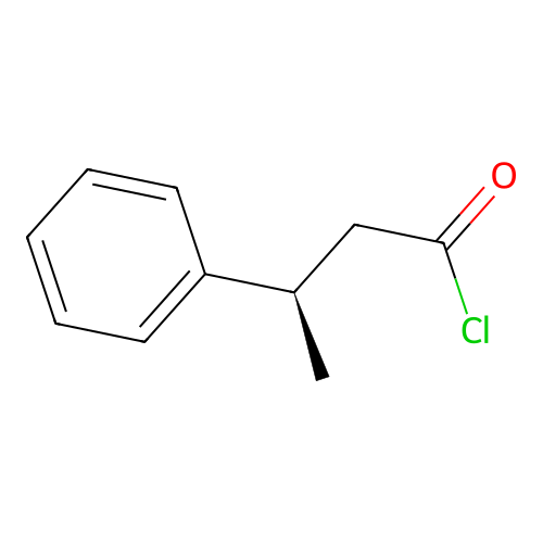 (3R)-3-phenylbutanoyl chloride structure