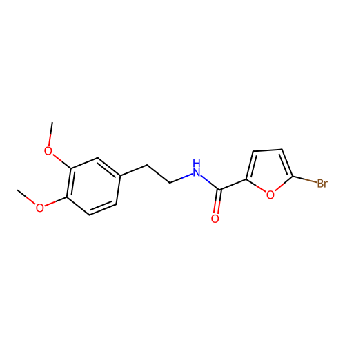 5-bromo-N-[2-(3,4-dimethoxyphenyl)ethyl]furan-2-carboxamide structure