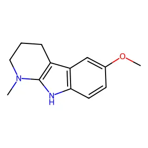 1H-Pyrido(2,3-b)indole, 2,3,4,9-tetrahydro-6-methoxy-1-methyl- structure