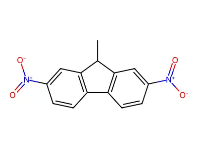 9-Methyl-2,7-dinitro-9H-fluorene structure
