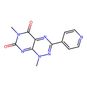 1,6-dimethyl-3-(pyridin-4-yl)pyrimido[5,4-e][1,2,4]triazine-5,7(1H,6H)-dione structure