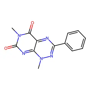1,6-Dimethyl-3-phenylpyrimido[5,4-E][1,2,4]triazine-5,7(1H,6H)-dione structure