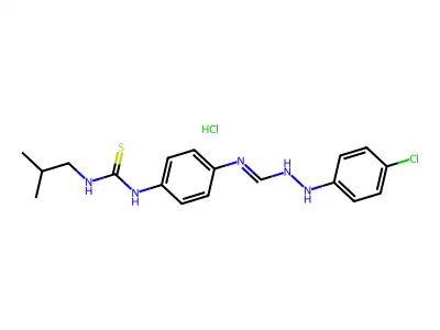 1-p-Chlorophenyl-3-(m-isobutylthioureido) phenyl guanidine hydrochloride structure