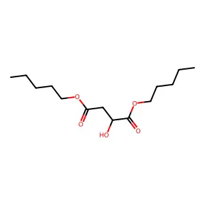 Butanedioic acid, hydroxy-, dipentyl ester, (+/-)- structure