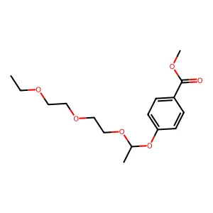 Methyl 4-[1-[2-(2-ethoxyethoxy)ethoxy]ethoxy]benzoate structure