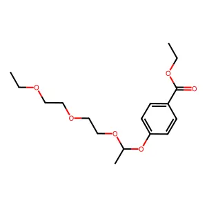Ethyl 4-[1-[2-(2-ethoxyethoxy)ethoxy]ethoxy]benzoate structure
