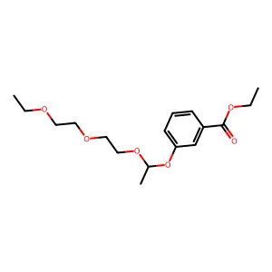 Ethyl 3-[1-[2-(2-ethoxyethoxy)ethoxy]ethoxy]benzoate structure