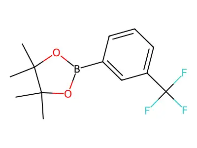 4,4,5,5-Tetramethyl-2-[3-(trifluoromethyl)phenyl]-1,3,2-dioxaborolane structure