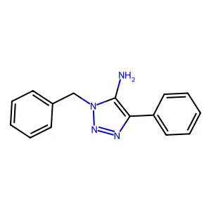 1-Benzyl-4-phenyl-1H-1,2,3-triazol-5-amine structure