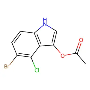 5-Bromo-4-chloro-3-indolyl acetate structure