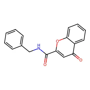 N-benzyl-4-oxo-4H-chromene-2-carboxamide structure