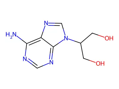 1,3-Propanediol, 2-(6-amino-9H-purin-9-yl)- structure