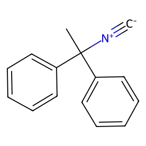 (1-Isocyano-1-phenylethyl)benzene structure