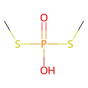 S,S-Dimethyl hydrogen phosphorodithioate structure