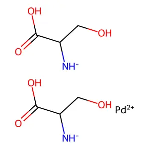 Bis(L-serinato)palladium(II) structure